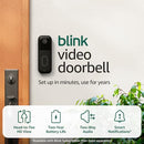 Blink Video Doorbell (newest model) – Head-to-toe HD view, two-year battery life - Like New