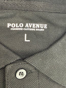 POLO AVENUE PREMIUM CLOTHING MEN'S SHIRT - SIZE: MEN L - BLACK - Brand New