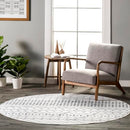 NULOOM 6' ROUND SPINCLEAN MACHINE RUG BIRV19A - GRAY - Like New