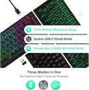 RK ROYAL KLUDGE RK84 RGB 75% Triple Mode Mechanical Keyboard RED SWITCH - BLACK - Like New