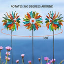 aboxoo 360 Wind SpinnerExtra Large Wind Spinners 22.8in_Brown - Brand New