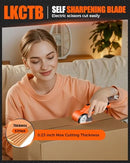 LKCTB ELECTRIC CARDBOARD CUTTER SCISSORS LED LIGHT 2600MAH LIGHT ORANGE - Like New