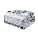 Plazatex Anissa Printed Luxurious Ultra Soft Lightweight Bed Blanket 102" x 90" - Brand New