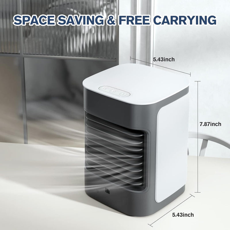 LAVPIT EVAPORATIVE PORTABLE AIR COOLER, OSCILLATING, 3 SPEEDS, TF-01 - BLACK - Like New