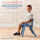 ECR4KIDS PLASTIC STACKABLE SITRIGHT CHAIR 11IN CLASSROOM FURNITURE 4 PACK - Brand New