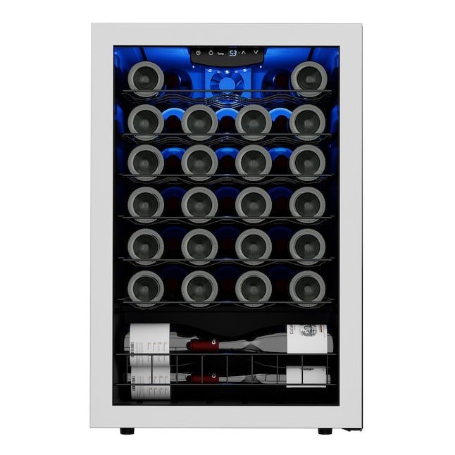 CA'LEFORT 38-65°F, 47 -BOTTLES FREESTANDING INDOOR WINE COOLER - STAINLESS STEEL - Like New