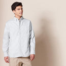 AMAZON ESSENTIALS MEN'S LONG SLEEVE SHIRT REGULARFIT SIZE: MEN XS - LIGHT GREY - Like New