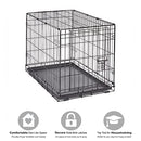 NEW WORLD MIDWEST HOMES FOR PETS 30" NEW WORLD CRATE FOR MEDIUM BREEDS - BLACK - Like New