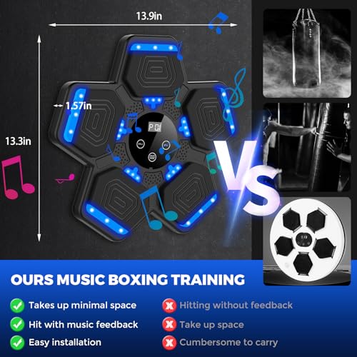 LOLOBOX 2025 MUSIC BOXING MACHINE ADULTS KIDS SMART BLUETOOTH - BLACK - Like New