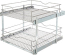 Real Solutions for real life 20 in Double Pullout Cabinet Organizer - silver - Like New
