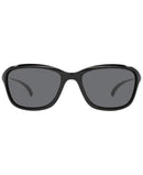 OAKLEY WOMEN'S SUNGLASSES OO9297 SHE'S 59. 57MM - POLISHED BLACK GRAY LENSES - Like New