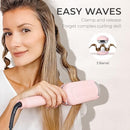 TYMO CURLING IRON HAIR CRIMPER WAVER, IONIC DEEP CURLER - PINK 1.25" - Like New