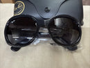 RAY BAN RB4191 SUNGLASSES ROUND POLISHED BLACK GRADIENT GRAY FRAME - BLACK/GRAY - Like New