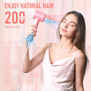 USKOWO HAIR DRYER 1800W FAST DRYING BLOW DRYER 160,000 RPM MOTOR - CANDY PINK - Like New