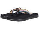 TEVA WOMEN'S VOYA FLIP-FLOP SANDALS IN BLACK/MULTI SIZE 9 BLACK/MULTI - Brand New