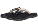 TEVA WOMEN'S VOYA FLIP FLOP - SIZE: 8 WOMEN - ANTIGUOUS BLACK MULTI - Like New