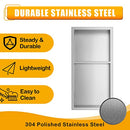 Stainless Steel Double Placed Tiers Bathroom Storage Shelf - Niche, 12" X 24" - Brand New