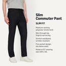AMAZON ESSENTIALS MEN'S SLIM FIT 5 POCKET COMMUTER PANTS 34WX34L - BLACK - Brand New