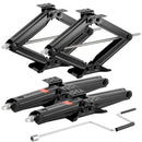 UIMOSO SET 4 RV SCISSOR JACKS 6500 LBS 24" CAMPER TRAILER LEVELING - BLACK - Like New