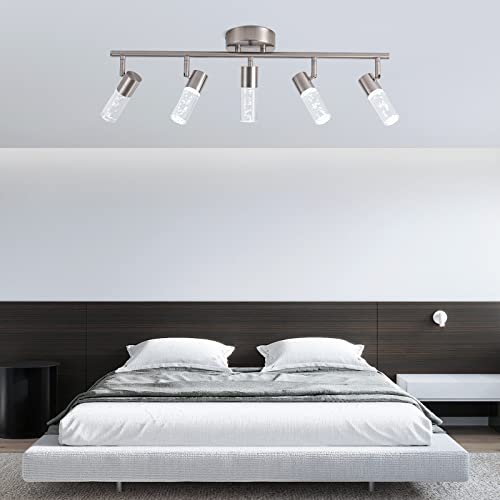 VOTAG 5-LIGHT VANITY LIGHTING FIXTURE - BRUSHED NICKEL - Like New