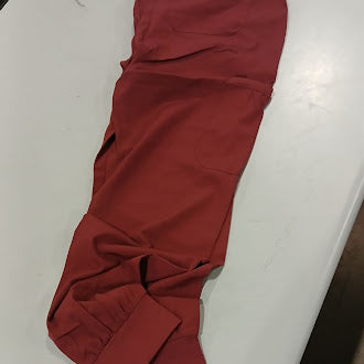 EMPIRE TREND POLYESTER SCRUBS PANTS - SIZE: WOMEN MEDIUM - BURGUNDY - Brand New