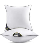 FAPO THROW PILLOW INSERTS SOFA THROW PILLOW WITH 100% COTTON COVER 2-PACK WHITE - Brand New