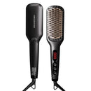 MEGAWISE PRO CERAMIC IONIC HAIR STRAIGHTENER BRUSH HOME SALON 1025 - BLACK - Like New