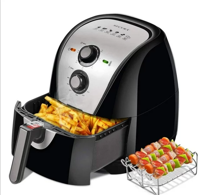 Secura Air Fryer XL 5.3 Quart 1700-Watt Electric Hot Air Fryers TXG-DS16 Like New