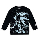 SEGA Sonic The Hedgehog Big Boys Fleece Pullover Sweatshirt Black 14-16 - Brand New