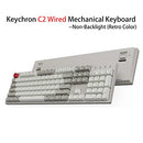 KEYCHRON C2 108 KEYS FULL SIZE WIRED MECHANICAL KEYBOARD BROWN SWITCH - GRAY - Like New