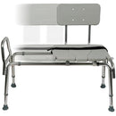 DMI Tub Transfer Bench Sliding Shower Chair Heavy Duty Non Slip Aluminum Gray - Like New
