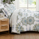 Southshore Fine Living Inc. Oversized Infinity Aqua Queen Duvet Cover Set - Like New