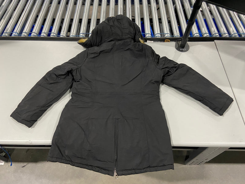 GALAXY BY HARVIC FUAR JACKET - SIZE LARGE - BLACK - Brand New