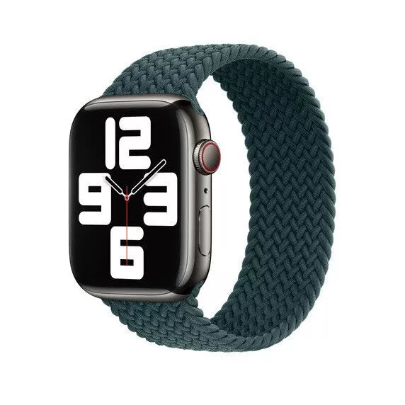 APPLE WATCH BRAIDED SOLO LOOP 45MM - RAINFOREST - SIZE 12 - RAINFOREST - Like New