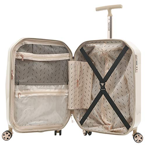 KENSIE WOMEN'S GEMSTONE LUGGAGE, 2 PIECE SET (28"/20") - ROSE GOLD - Brand New