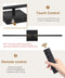 BATTERY OPERATED WALL SCONCE DIMMABLE REMOTE LED WALL LIGHT SET OF 2 - BLACK - Like New