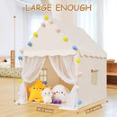 SIFREAW Foldable Kids Play Tent Canvas Children Tent Large Kids Playhouse - Brand New