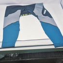 HOKA ONE WOMEN'S HUPANA TIGHT LEGGINGS SIZE: WOMEN M - BLK/GRAY/TURQUOISE - Like New
