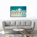 XOOPIT SEVEN LUCKY RUNNING WILD HORSES WALL ART ANIMAL CANVAS POSTER 12X18INCH - Brand New
