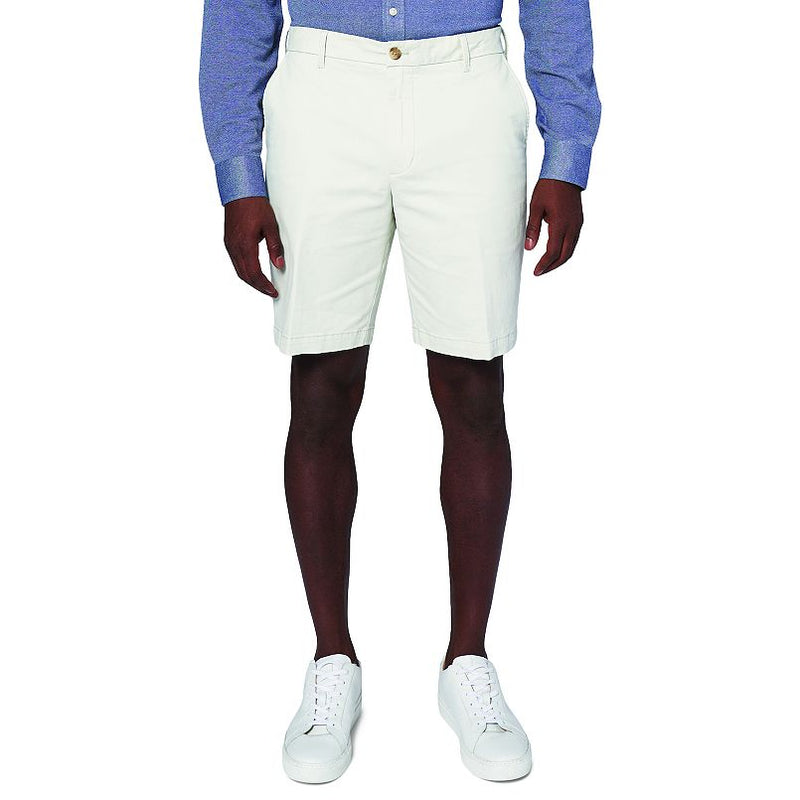 MEN'S IZOD SALTWATER STRETCH CHINO SHORTS - SIZE: MEN 32 - SILVER BIRCH - Brand New