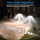 AMERITOP SOLAR LIGHTS OUTDOOR, 2 PACK LED HIGH BRIGHTNESS MOTION-SENSOR - BLACK - Brand New