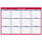 AT-A-GLANCE 2026 ERASABLE CALENDAR DRY ERASE WALL PLANNER 48" X 32" - RED/WHITE - Like New