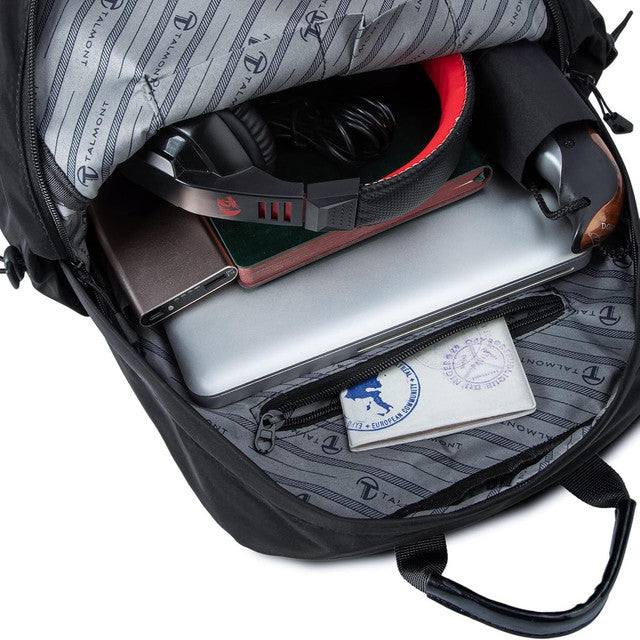 TALMONT TRAVEL BACKPACK FOR LAPTOP - BLACK - Like New