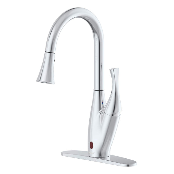 BIO BIDET FLOW X TOUCHLESS KITCHEN FAUCET WITH PULL DOWN HIGH SINGLE HANDLE - Like New