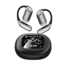 JUNJIEUNVO Q16 PRO EARBUDS WITH 70 HOUR BLUETOOTH 5.4, EAR HOOKS - GRAY/WHITE - Like New