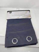SALLY TEXTILES HOUSTON SOLID BLACKOUT WINDOW PANEL - NAVY - Brand New