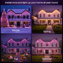 PHILIPS HUE FESTAVIA 90FT OUTDOOR STRING LIGHTS 48 DIMMABLE LIGHTS WHITE WIRE - Like New