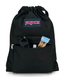 JS0A83LQ008 JANSPORT DRAW SACK, BACKPACK - BLACK - Brand New
