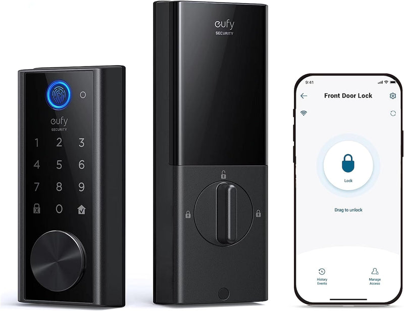 eufy Smart Lock S230 - Keyless Fingerprint Lock with Wi-Fi - BLACK Like New