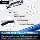 SOJOURNER PICKLEBALL SET WITH NET REGULATION SIZE - BLACK AND WHITE - Like New
